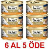 Gourmet Gold Kıyılmış Hindili Yetişkin Kedi Konserve Yaş Maması 85 gr (6 Al-5 Öde)